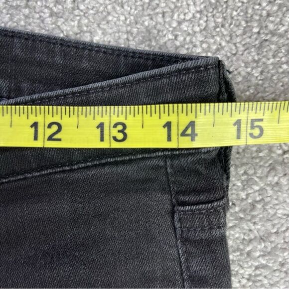 Ag Adriano Goldschmied Jeans Women's 28 Black Super Skinny Ankle Low Rise Ripped - Picture 10 of 13